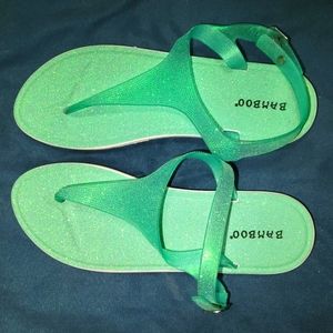 Womens Bamboo jelly thong flip flop sandal